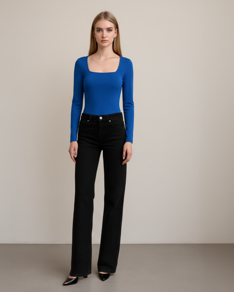Sleek Square Neck Top