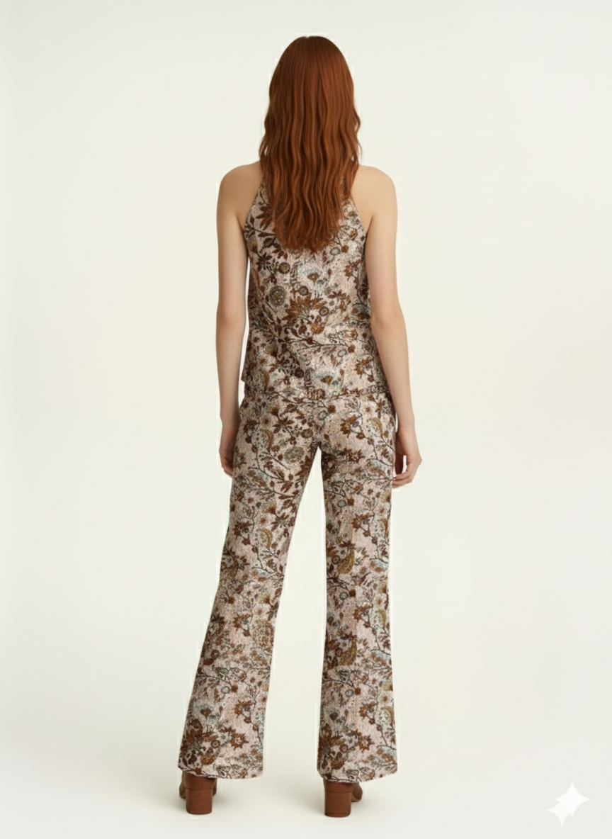 Floral Halter Neck Co-ord Set