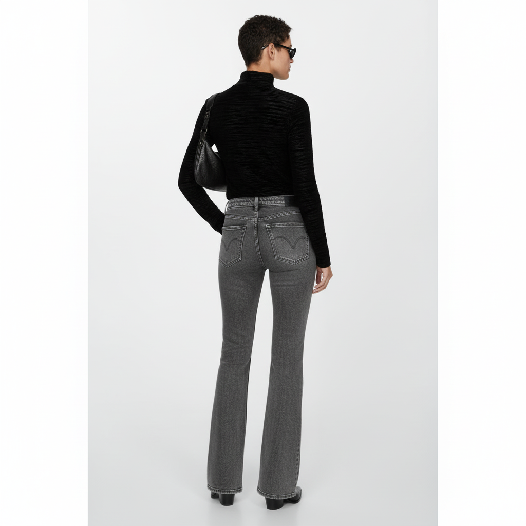 Mock Neck Fitted Top