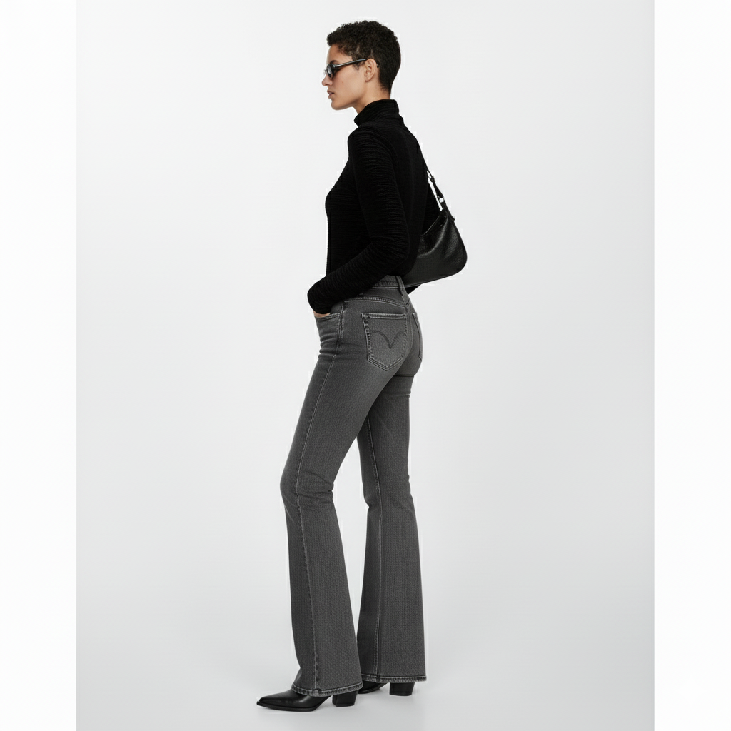 Mock Neck Fitted Top